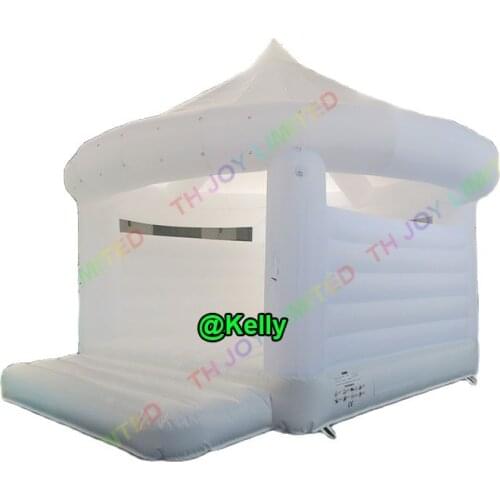 Free door shipping 4.5x4.2m inflatable wedding bouncer castle, outdoor wedding ceremony bouncy house