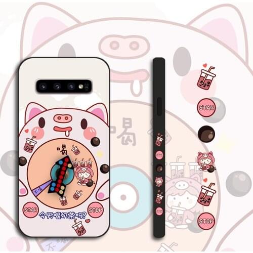 Pig Head Big Roulette Case For Samsung Galaxy Note 5 8 9 Anime Pattern TPU Cover For Samsung S6 S7 Edge S8 S9 Plus S10 E Lite
