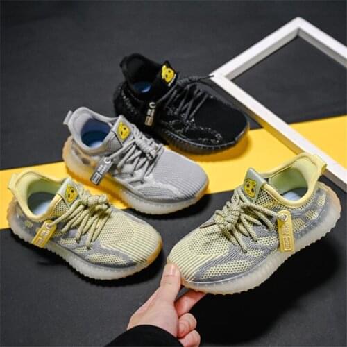 New Children Casual Shoes Kids Sneakers Soft Bottom Non-Slip Toddler Boy Shoes Breathable Knitting Girls Sneakers Running Shoes