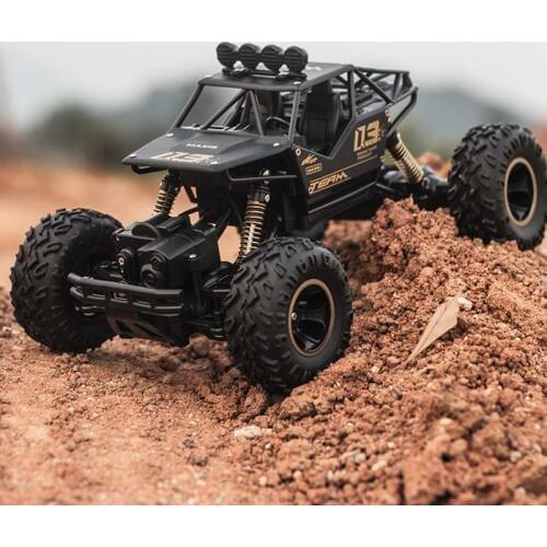 Ewellsold New 1/16 Aluminum Alloy Car Shell Remove controlled Rock Crawler R/C Buggy Car Model RC trucks for Kids