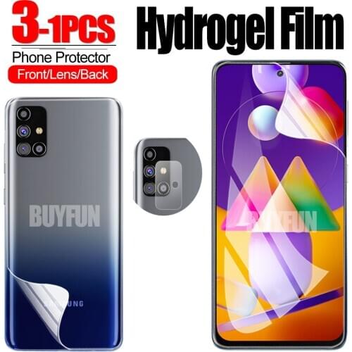 1-3Pcs Protector Hydrogel Film For Samsung M31s Screen Protector Camera Protective Glass For Samsung Galaxy M 31s m31 51 Film