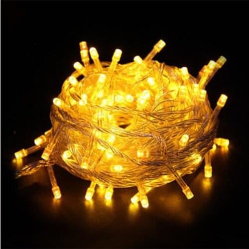10M 100LEDs LED String Lamp 9 Colors Festoon lamps Waterproof Outdoor Garland Party Holiday Christmas Decoration Light