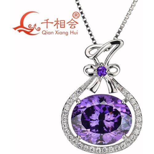 Fashion cubic zirconia wallet pendant with 925 sliver chain necklace for jewelry