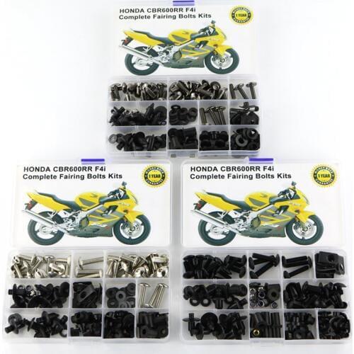 Motorcycle Complete Full Fairing Bolts Kits Clips Washers Steel Fit For Honda CBR600RR F4 1999-2007 F4i 2004 2005 2006 2007
