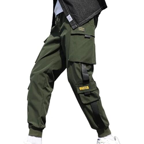 2021 New Autumn Men Pants Multi Pockets Pants All Match Hip Hop Pants Men Cargo Pants Sweatpants male Streetwear