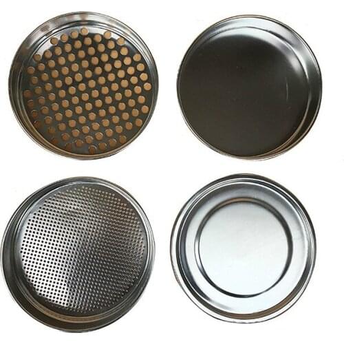 Soybean Corn Sampling Sieve Set Aluminum Round Hole Grain Selection Sieve Diam. 22cm Aperture 3.0mm 12mm Lid & Bottom