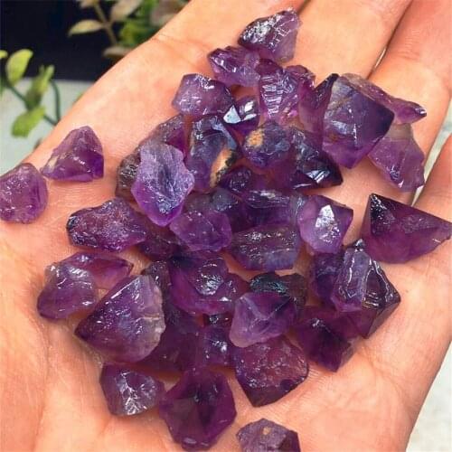 Natural purple crystal quartz point crystal cluster healing specimen natural stone mineral home desk aquarium decoration
