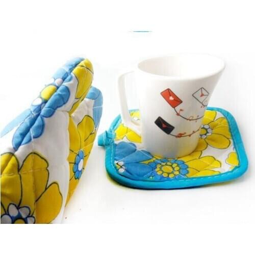 Baking Anti-hot Gloves And Pad Oven Microwave Insulation Mat Home Party Decoration Kitchen Heat Resistant Gloves