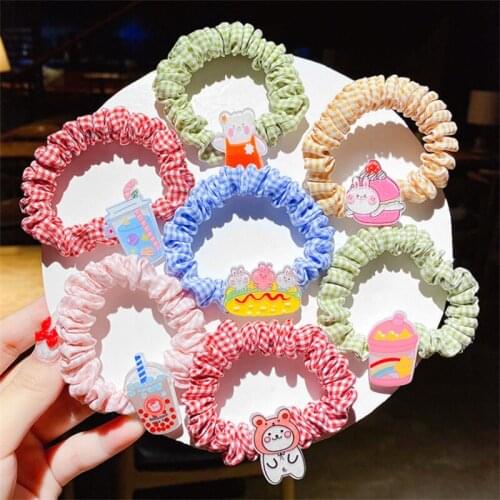 5PCS Childrens Headband Rubber Dands Girls Hair Tie Head Rope Baby Hair Accessories Do Not Hurt Your Hair Headdress HairRope