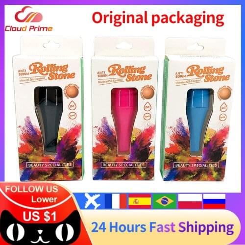 Face Oil Absorbing Roller Volcanic Stone Blemish Remover Face T-zone Oil Removing Rolling Stick Ball Summer Face Shiny Changing