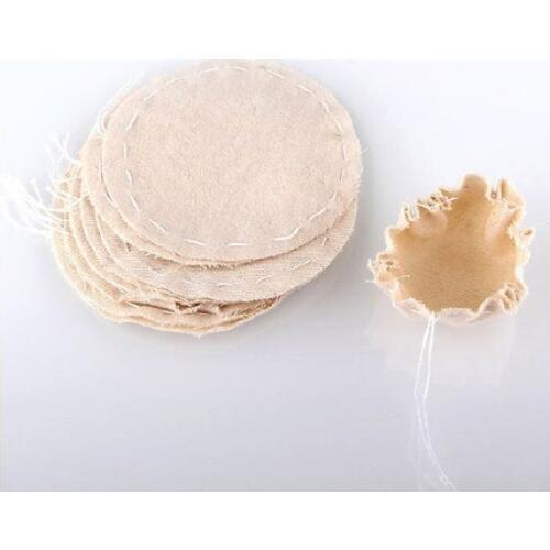 Belgium siphon flannel cotton filter coffee pot of filter cotton mesh 10 tablets pieces Metal Filter Syphon Pot Accessories