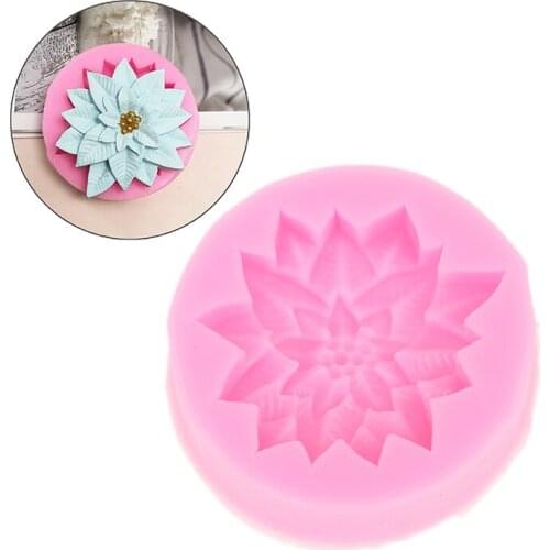 Flower Silicone Mold Chocolate Sugar Cake Decoration Tools DIY Drop Plaster Mold Soap Mold Resin Mould