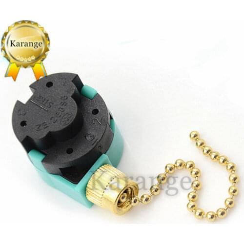 Ceiling Fan Switch 3 Speed Zing Ear 360 degree ZE-268S6 Hunter SW-A09 Green 3.7x2.7x2.3cm
