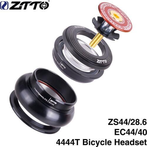 ZTTO new Bicycle Headset 4444T MTB 44mm ZS44 EC44 CNC 1 1/8"-1 1/2" Straight Tube Frame to Tapered Tube Fork 1.5 Adapter Headset