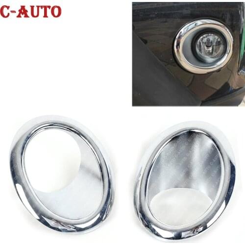 1Pair Car Left Right Chrome Front Fog Light Lamp Cover Trim Foglight accessories For NISSAN X-TRAIL X TRAIL XTRAIL T31 2011 2012