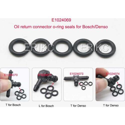 10pcs/Bag Common Rail Injector Return Oil Backflow Pipe Rubber O-ring for Denso Bosch 110 Series Injector, HIgh Quality