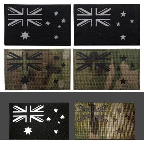 4pcs/lot Reflective Flag Armband Embroidery Patches Clothing Decoration Accessories Self-sticker Applique