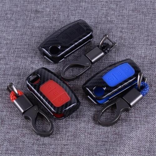 DWCX 3 Button Remote Key Protector Shell Cover Fob Case Plastic Fit For Ford Fiesta Focus Mondeo Falcon C-Max Falcon Car Styling