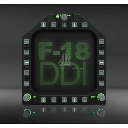 F / A-18C Bumblebee cockpit simulation flight DDI and other instruments DCS or falcon BMS