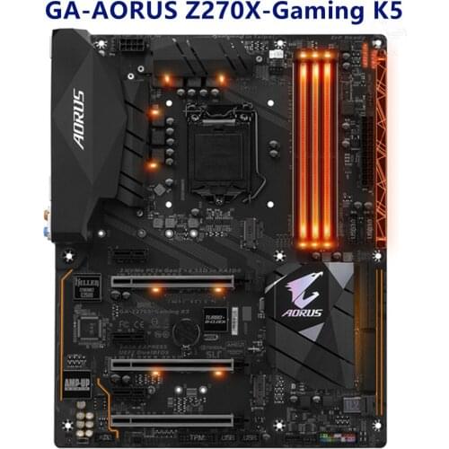 For GIGABYTE GA AORUS Z270X-Gaming K5 Computer Motherboard PCI-E 3.0 LGA 1151 DDR4 Desktop Mainboard Used