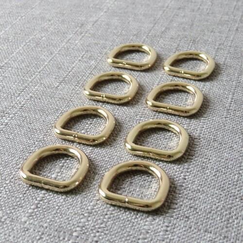 50 pcs 15mm 20mm 25mm 32mm metal clasp D rings belt strap buckle for backpack bag pet dog collar leash harness sewing accessory