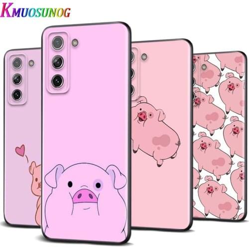 Cute Pink Pig for Samsung S20 FE Ultra Plus A91 A81 A71 A51 A41 A31 A21S A11 A72 A52 A42 A32 A12 A02S Phone Case