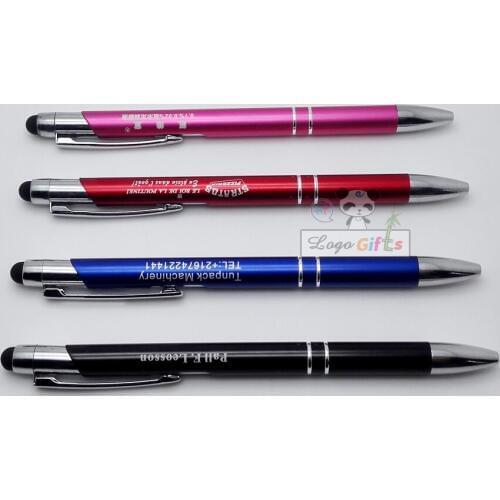 Fashion metal Capacitive Touch Stylus Pen for phone Pad for all tablets custom free with your logo/email/telephone