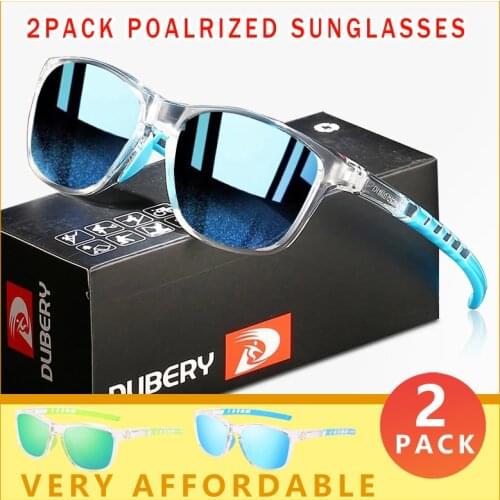 2 PACK Sport Style Men Polarized Sunglasses Lightweight Eyeglasses Frame Fashion Sunglasses Travel 100% UV Protection Goggles CE