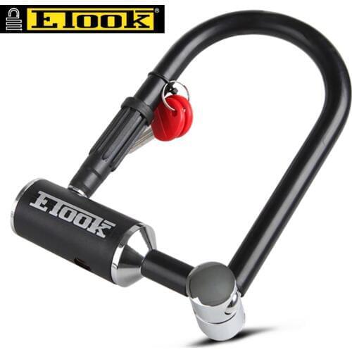 New ETOOK Steel Bicycle U Lock Anti-Theft Solid Electronic Bicycle Lock Antivol Moto Outdoor Motorcycle Cycling Accessories