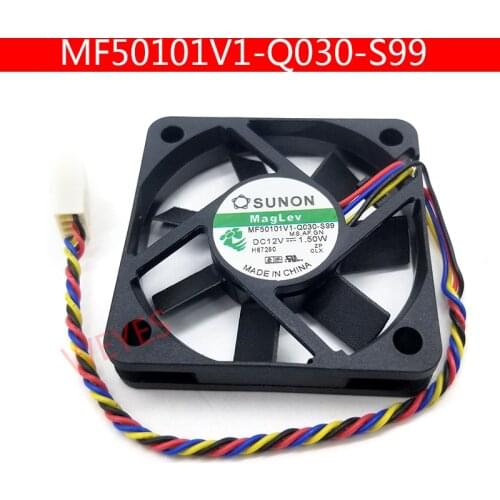 Genuine new MF50101V1-Q030-S99 5010 12V 1.50W 5cm four-wire PWM cooling fan