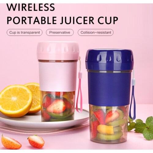 300ML Portable Blender Electric USB Rechargeable Juice Maker Mini Food Processor Juicer Cup Juice Mixer Machine Kitchen Tools