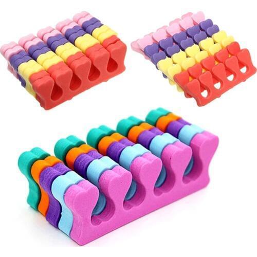 10/20Pcs Toe Separators Finger Foot Sponge Soft Gel UV Tools Salon Polish Manicure Pedicure Nail Art Tools