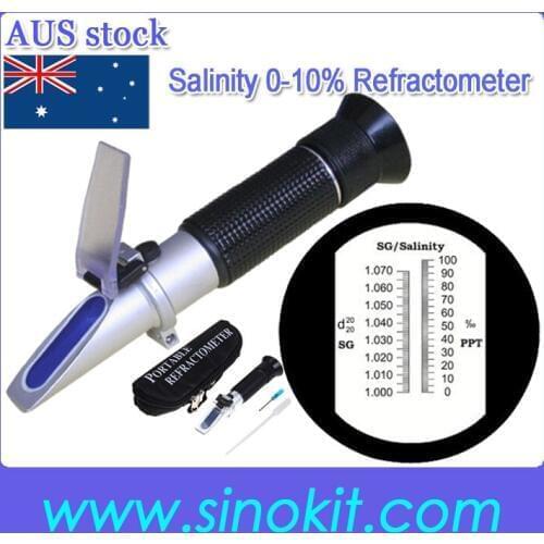 Shipping from Australian Store 0-10% Salinity Refractometer RHS-10ATC