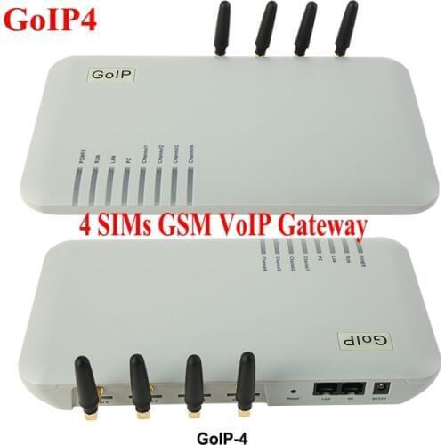 4 Channels GOIP / GSM VOIP gateway SIP Gateway, Support VPN & IMEI change&SMS,4 GSM Chips DBL GOIP4