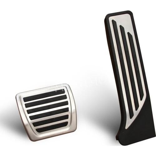 Steel Gas AND Brake Pedal Pad Covers Overlay Kit For Alfa Romeo Stelvio Giulia 2016-2020