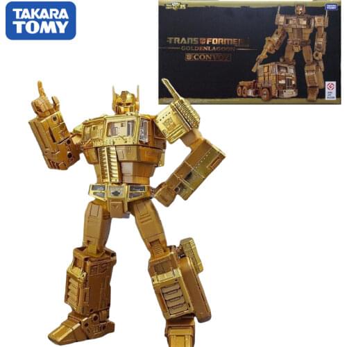 TAKARA TOMY Transformers Golden Lagoon MP10G Gold Optimus Prime Figure Robot Toy Gift Collection Hobby