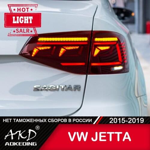 Tail Lamp For Car VW Jetta 2015-2018 Jetta Mk6 LED Tail Lights Fog Lights Daytime Running Lights DRL Tuning Cars Accessories