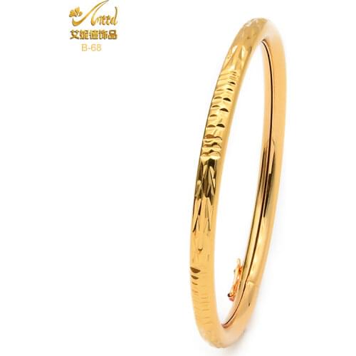 AIIND Bangles For Women Indian 24 k Gold Plated Jewelry African Charm Set Bangle Egyptian Fashion Wedding Wholesale Bracelet