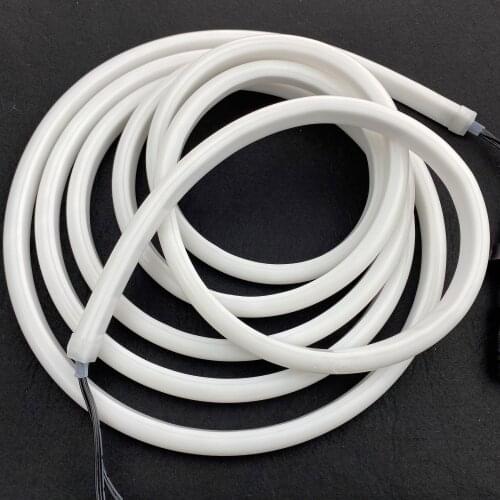 13mm*15mmm size,5m DC12V WS2811 60LEDs/m(20pixes/m) LED smart pixel neon strip;flexible;IP67 rated;13.5mm pigtials