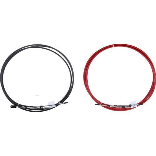 2 Pcs Control Cablel - M5-6g Thread - Boat Inboard Engine Control Lever for Yamaha Outboard 8 FT