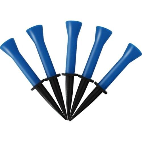 5 pcs/bag Rubber Golf Tees Elastic Stable Golf Tee High Resilience Red Blue Outdoor Sport Training Golf Accessory 58/76mm