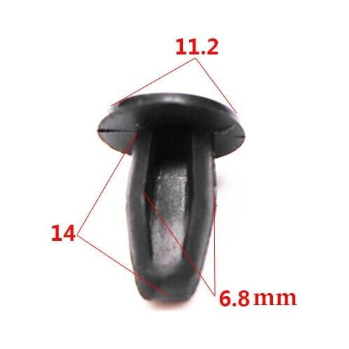 50Pcs Auto Fastener Replace Screws Weatherstrip Retainer Plastic Rivets Seal Clip for Honda