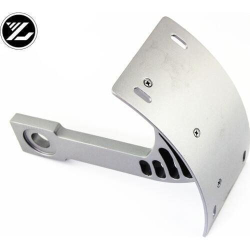 Motorcycle accessories Silver Curved Side Mount License Plate Bracket Tag For Yamaha Vmax 1200 Vmax1700 all years warrior 02-05