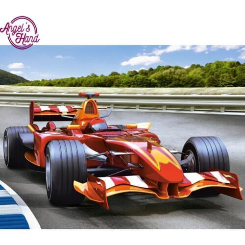 5D DIY diamond embroidery Speeding Racing car diamond painting Cross Stitch full square Rhinestone mosaic home decoration