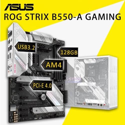 Asus ROG STRIX B550-A GAMING Motherboard AMD B550 3500X 3600 AMD Ryzen DDR4 PCI-E 4.0 CHAI Gaming OC B550 Gaming Placa-mãe AM4
