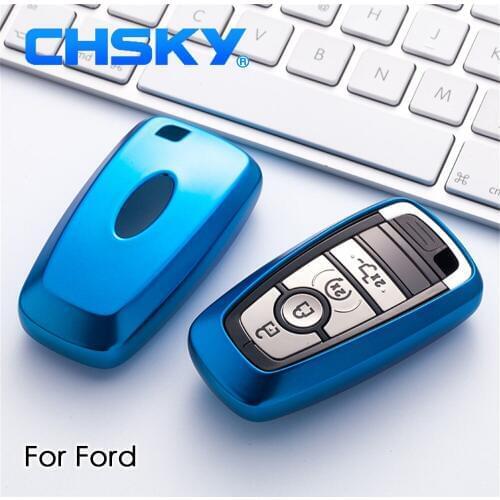CHSKY Car Styling TPU Car Key Case Shell For Ford 2018 EcoSport for Lincoln MKC MKZ Car key Cover Case Car Styling Accessories