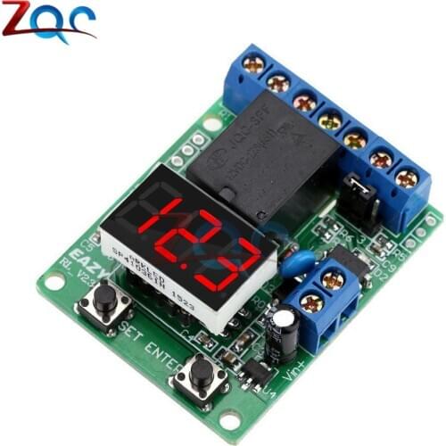 DC 12V / 24V LED Digital Relay Switch Control Board Relay Module Voltage Protection Detection Charging Discharge Monitor