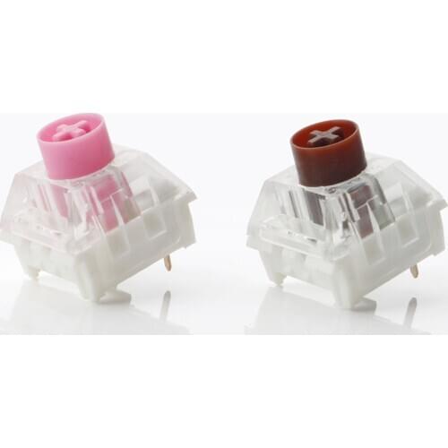 Kailh Box Switch Silent Red Pink Mute Brown Axis for Customized Mechanical Keyboard 3 Pins Linear Tactile Gaming