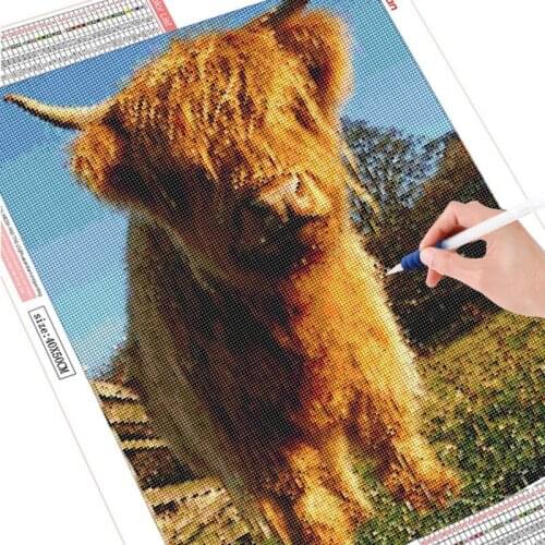 Cow 5D DIY Diamond Painting Crafts Round Diamond Embroidery Diamond Mosaic Home Decor Gift