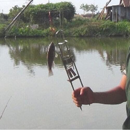 New Stainless Steel Tackle Fish Bracket Rod Holder Automatic Double Spring Angle Fishing Pole Lifter Fishing Rods Accessories